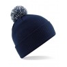 Kids' winter hat mod. B450B:French Navy, 100% acrylic, Light Grey, One Size